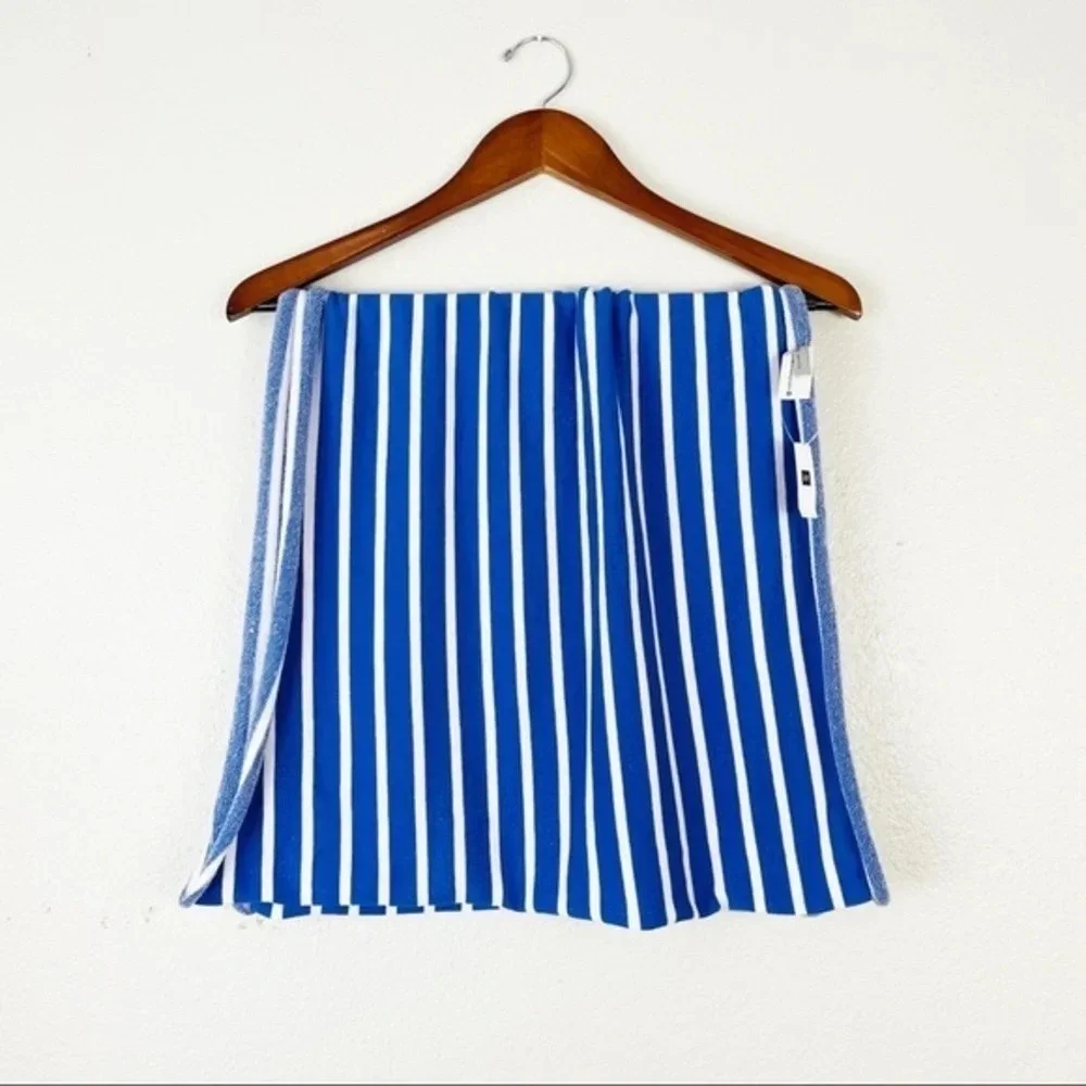 GAP NEW‎ Blue Cotton Stripe Scarf OS